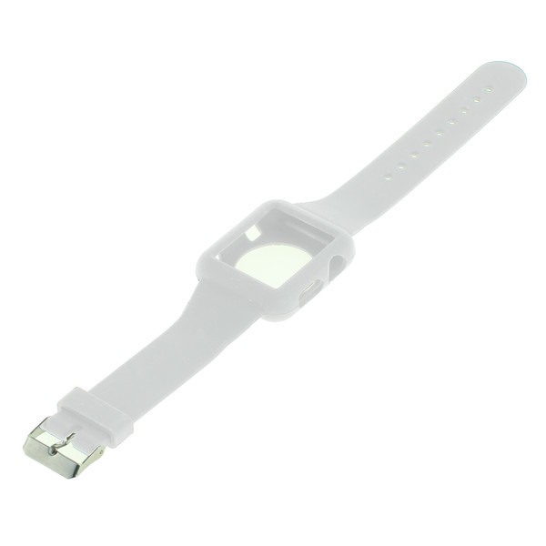 Silicon Armband f. Apple Watch 38mm weiss