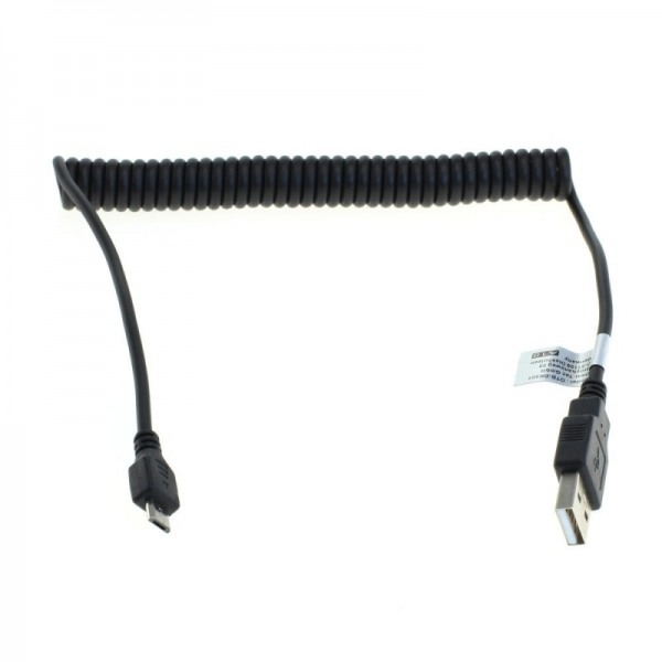 USB Ladekabel Spiral f. Garmin Approach G80