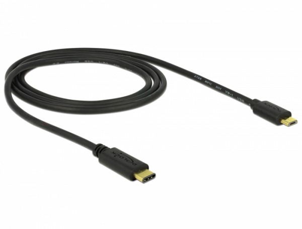 Ladekabel 2m mit USB-C vergoldet für Garmin Zumo 590LM