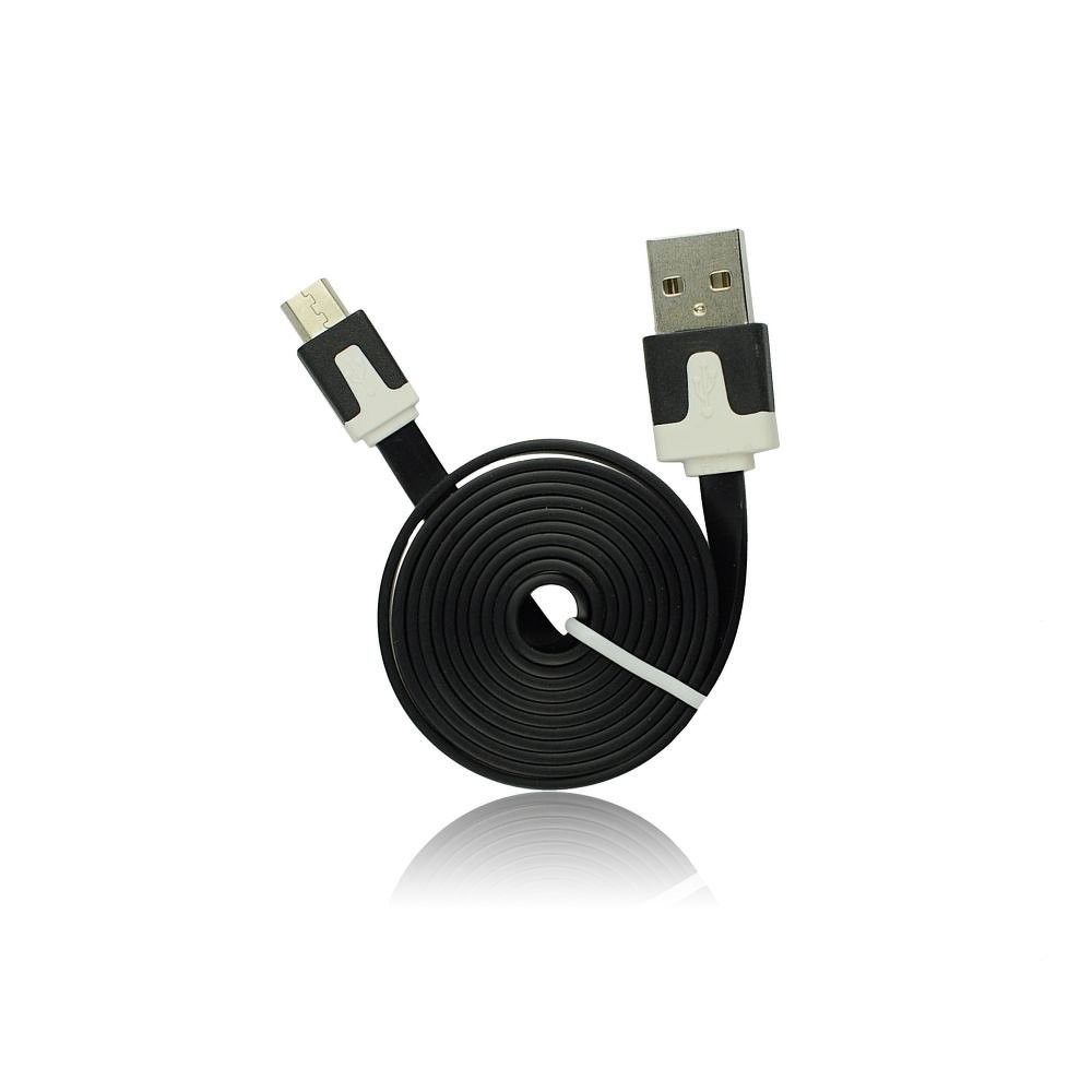 Datenkabel flach black f. Navigationsgeräte 1m